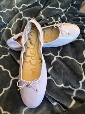 Sam Edelman Light Pink Ballet Flats with Bow Charm